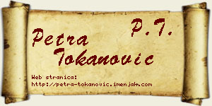 Petra Tokanović vizit kartica